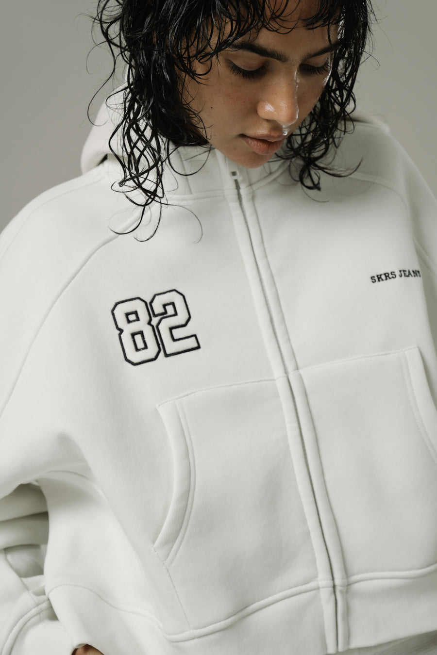 Series Boxy Zip Up in Balm