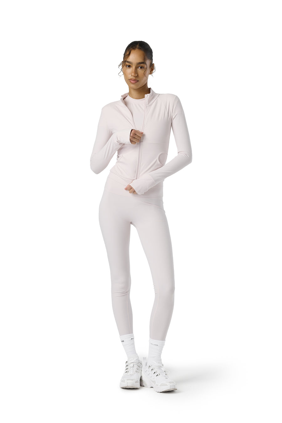 Active Zip Up in Soft Pink