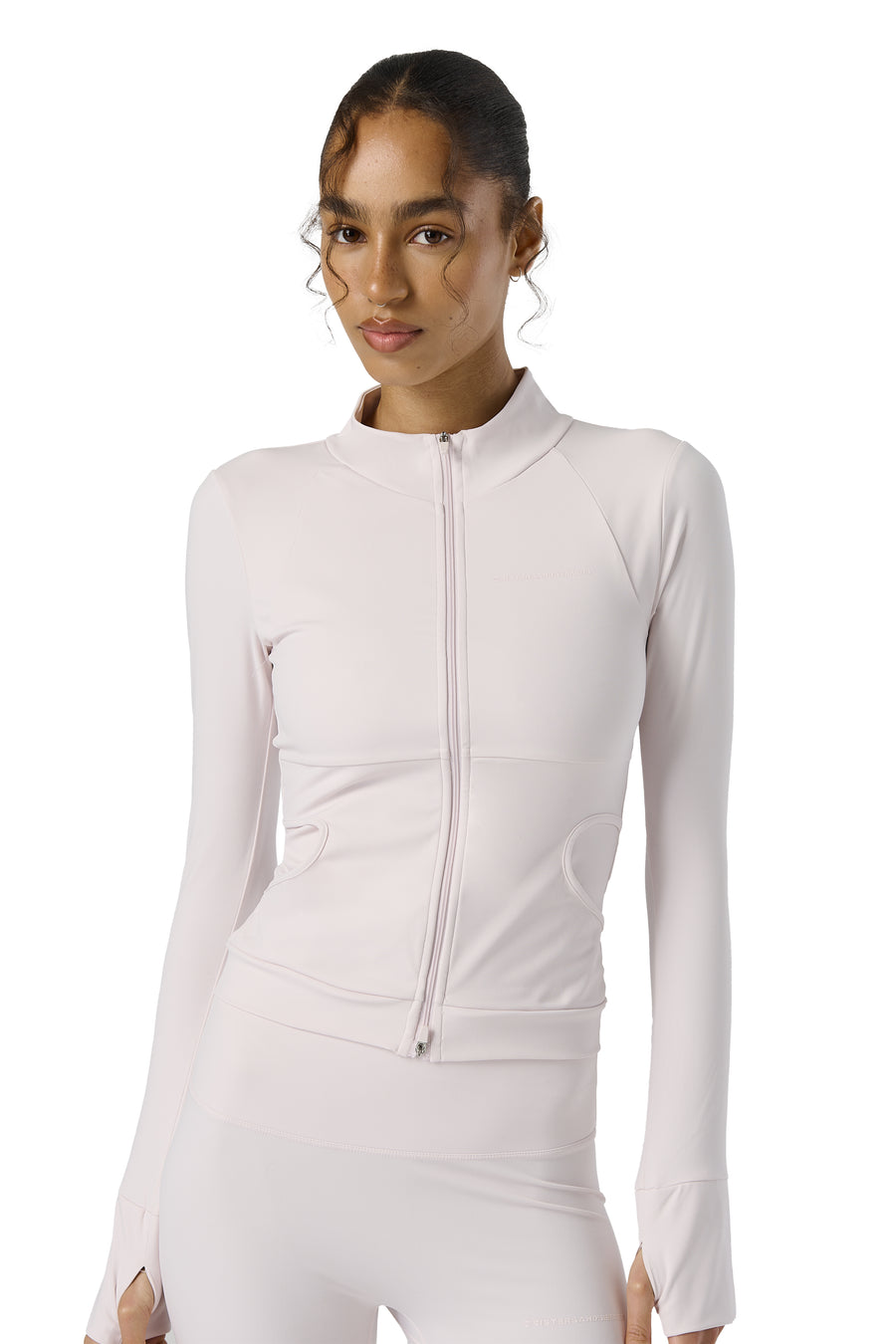 Active Zip Up in Soft Pink