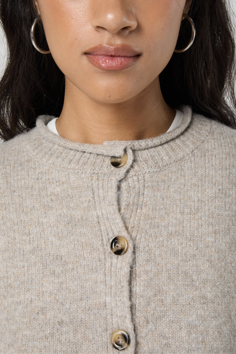 Jones Cardigan in Hazel Beige