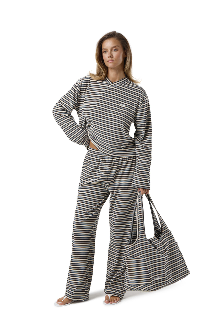 Wilkie Soft Carryall Bag in Multi Cream