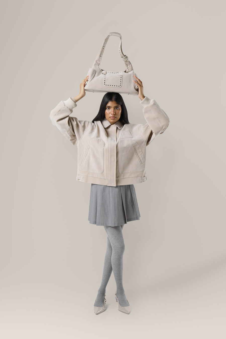 Martha Carryall Bag in Beige