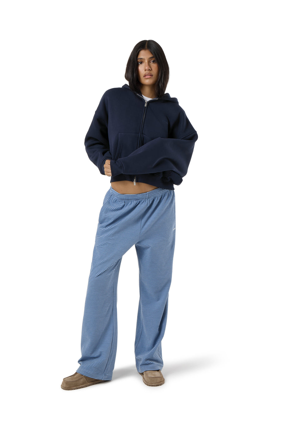 Seekers 99 Shrunken Zip Up in Navy