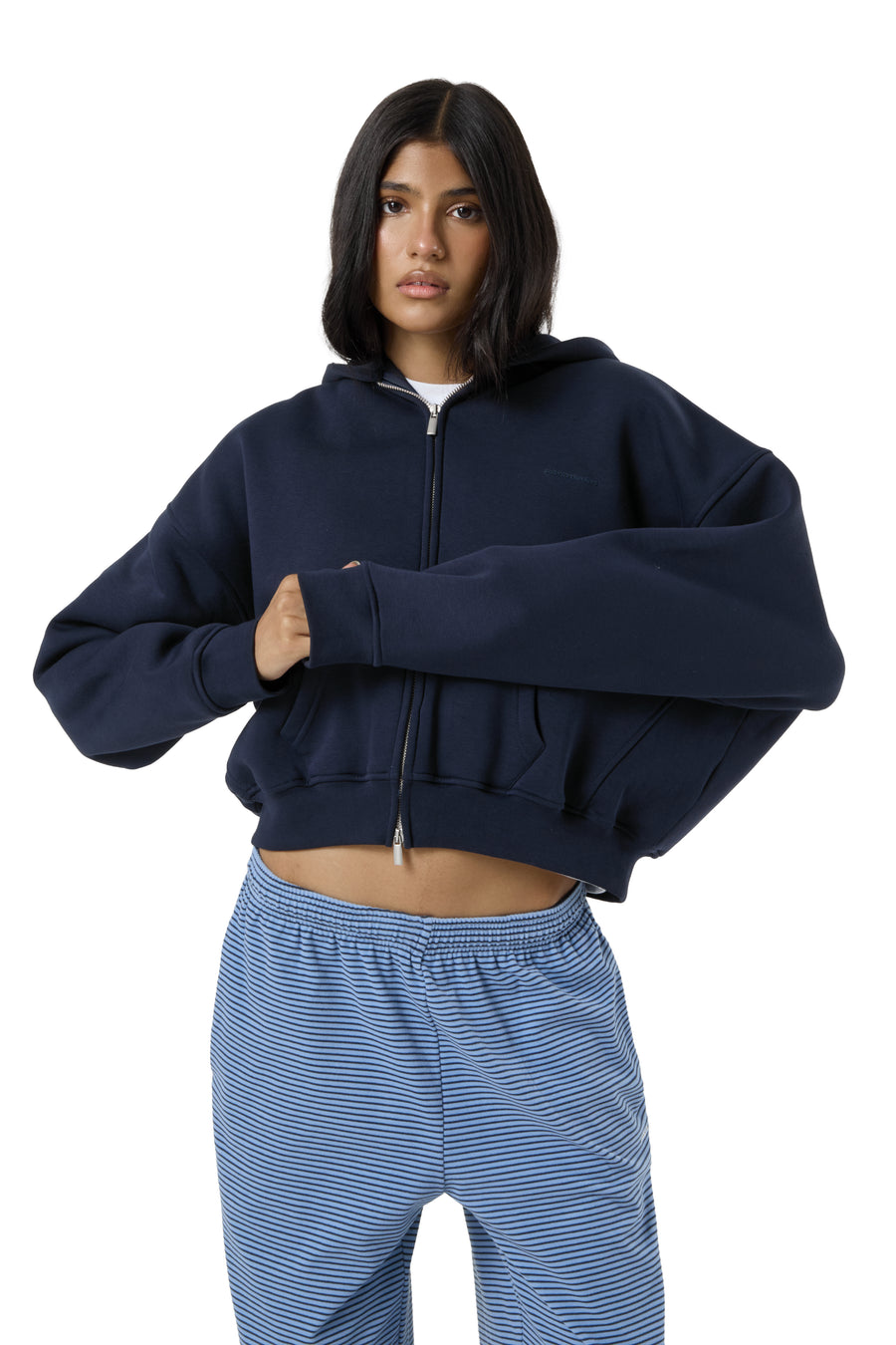 Seekers 99 Shrunken Zip Up in Navy