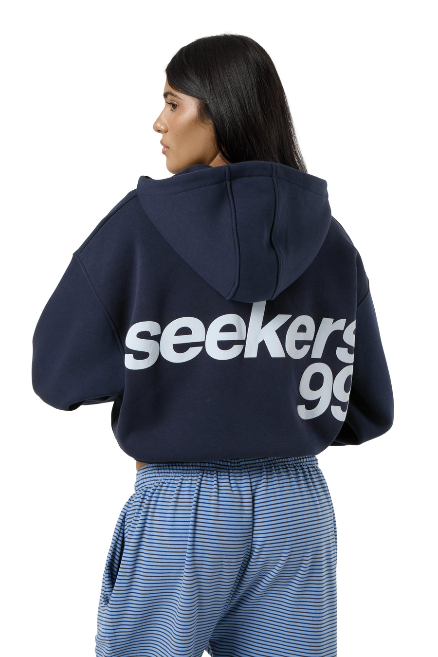 Seekers 99 Shrunken Zip Up in Navy