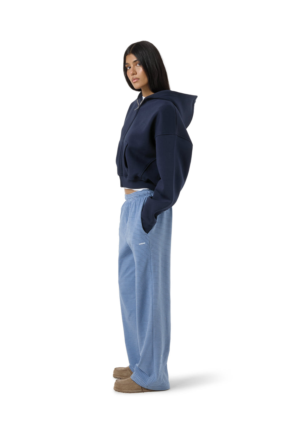 Seekers 99 Shrunken Zip Up in Navy