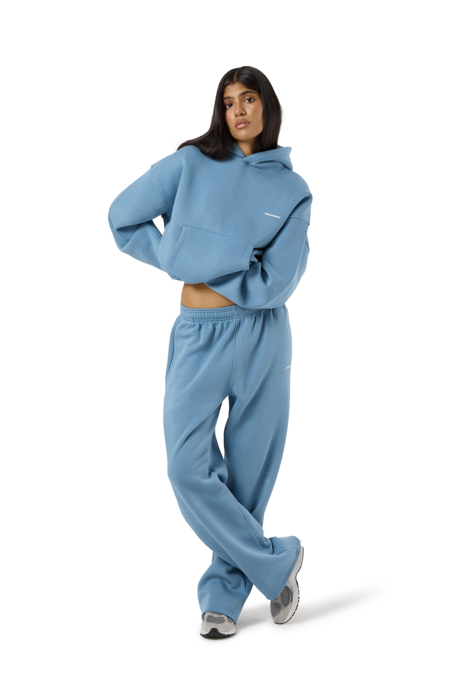 Trademark Wide Leg Sweatpants in Mid Blue