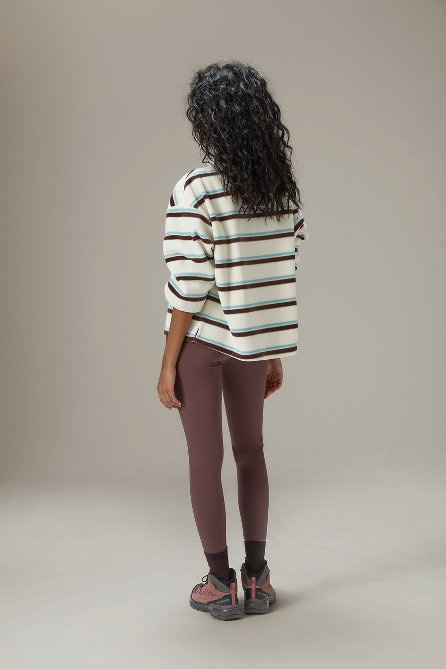 Benson Striped Zip Pullover Fleece