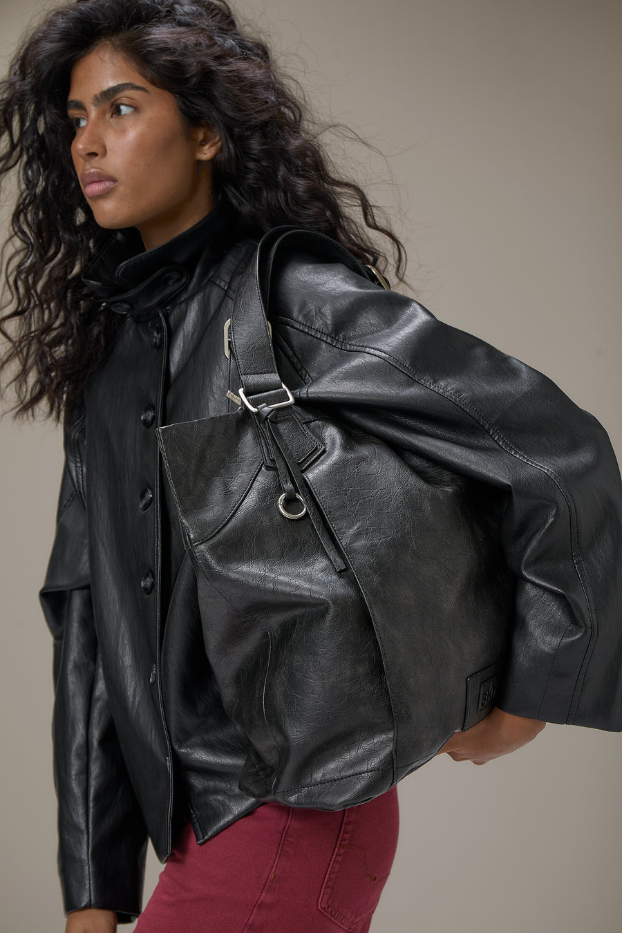 Burbank Faux Leather Everyday Tote Bag