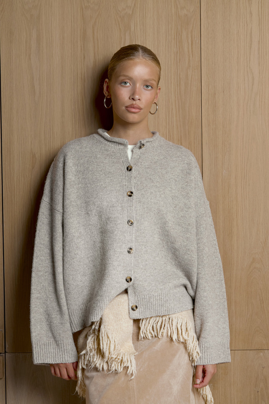 Jones Cardigan in Hazel Beige