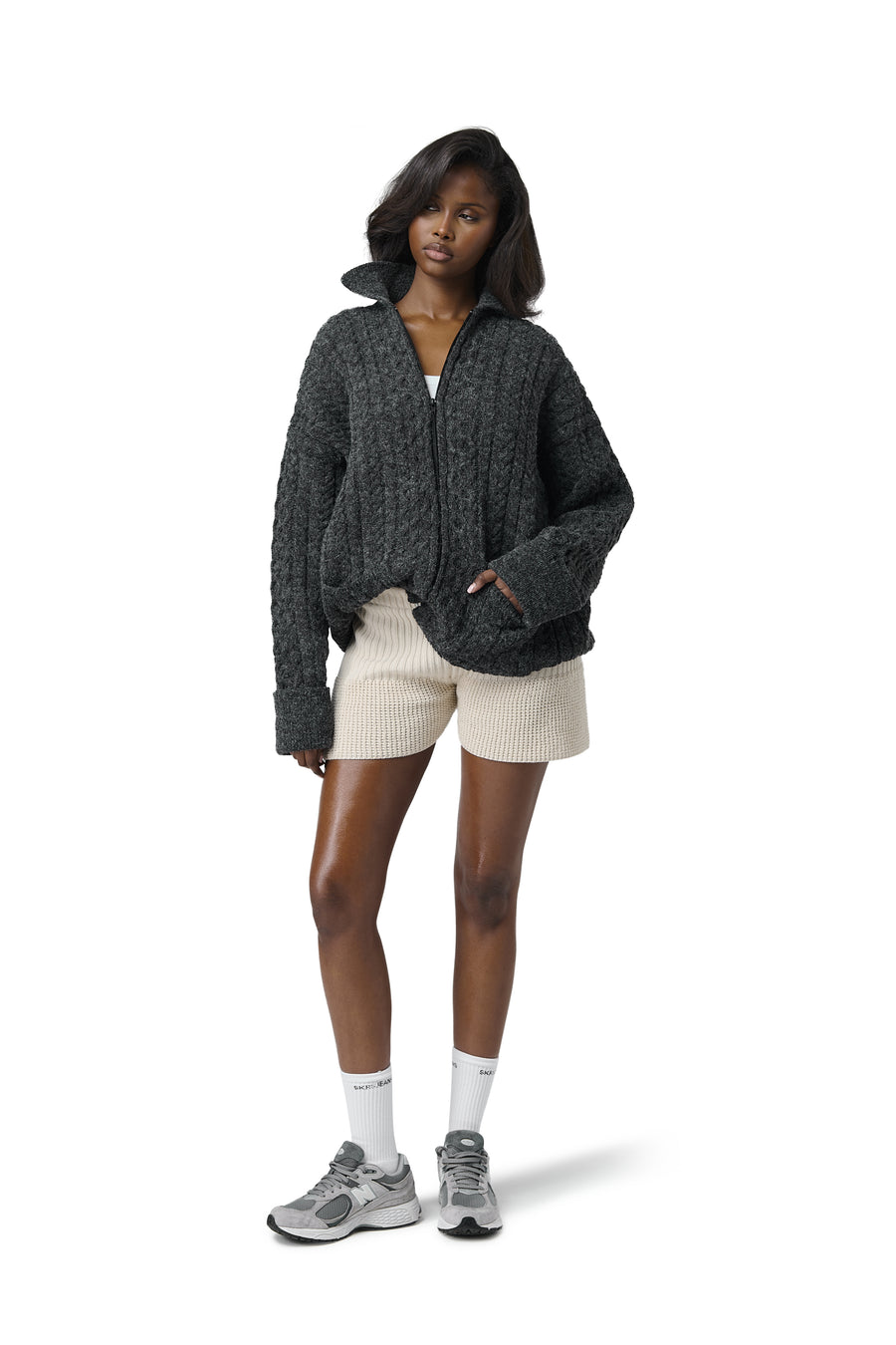 Barn Boxy Zip Knit Jacket