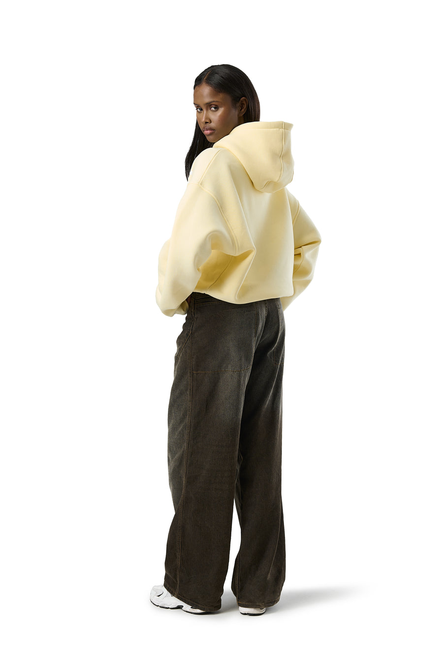 Seekers Motif Hoodie in Butter Yellow