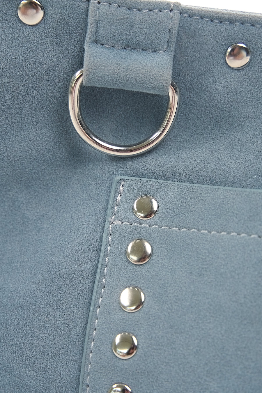 Martha Faux Suede Carryall in Blue