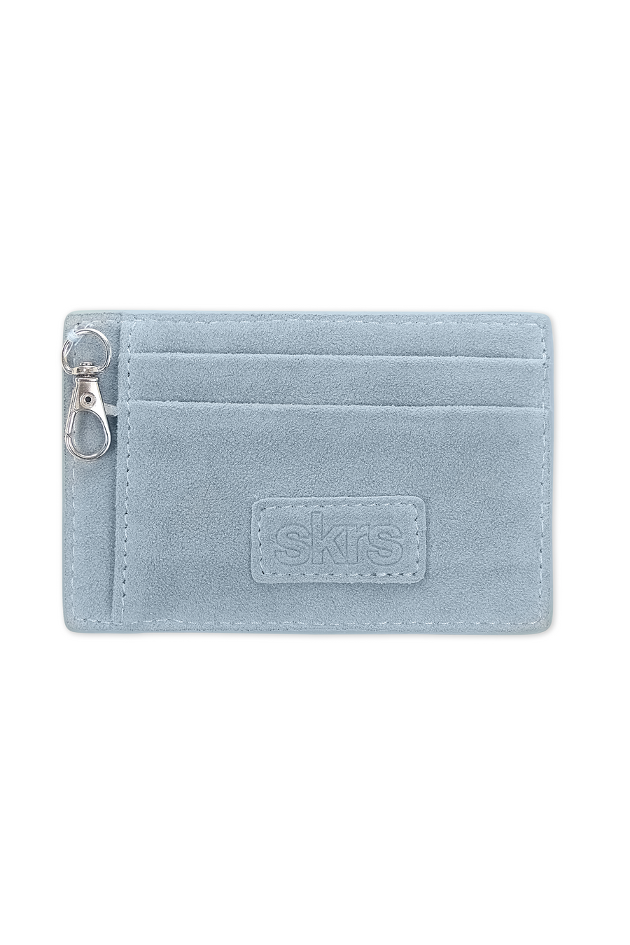 Martha Faux Suede Cardholder in Blue