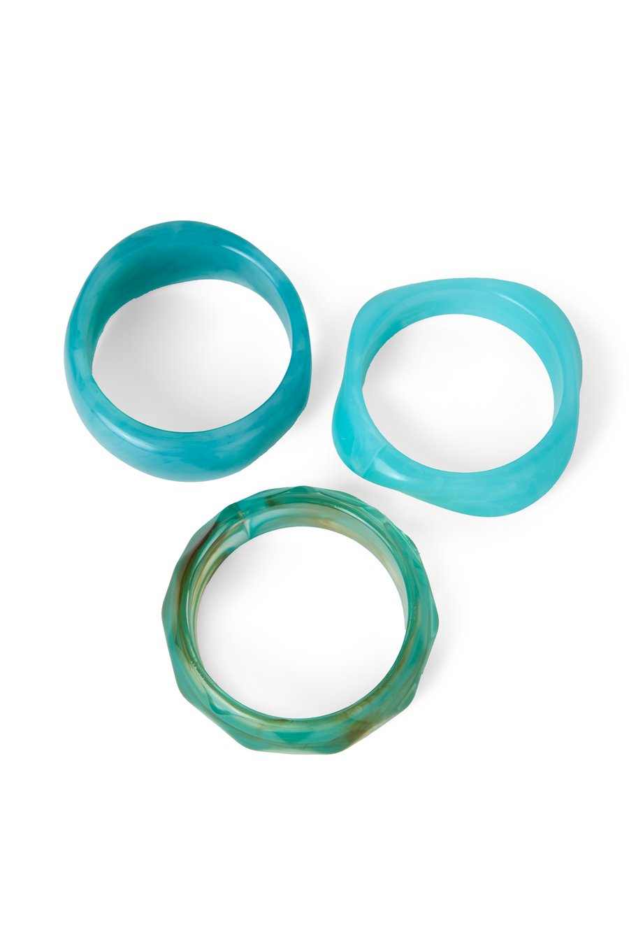 Lagoon Resin Bangles Set