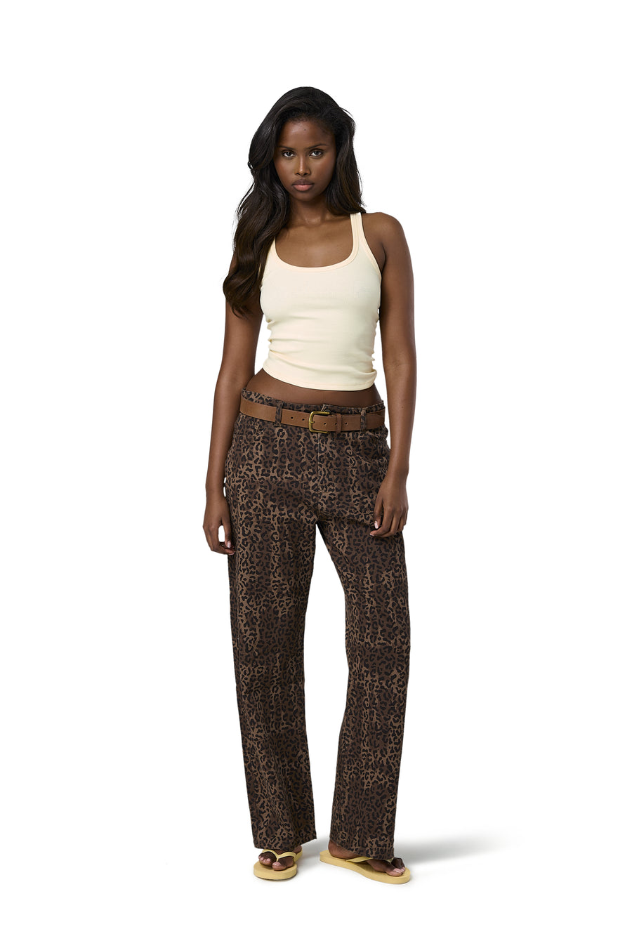 Catty Leopard Jeans