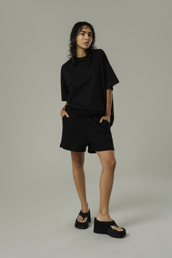 Series Oversized Tee in Carbon