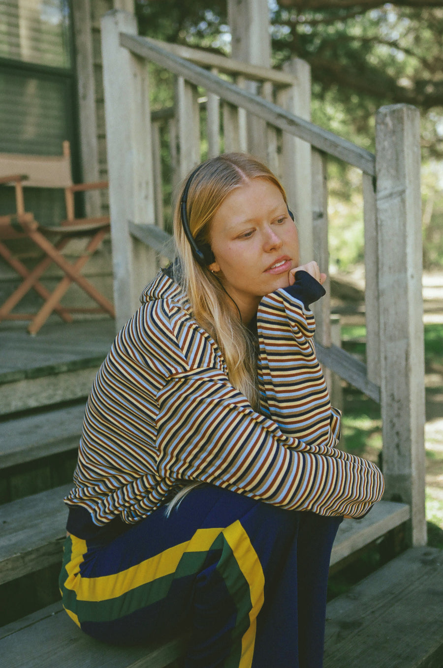 Walker Soft Shrunken Hoodie in Navy