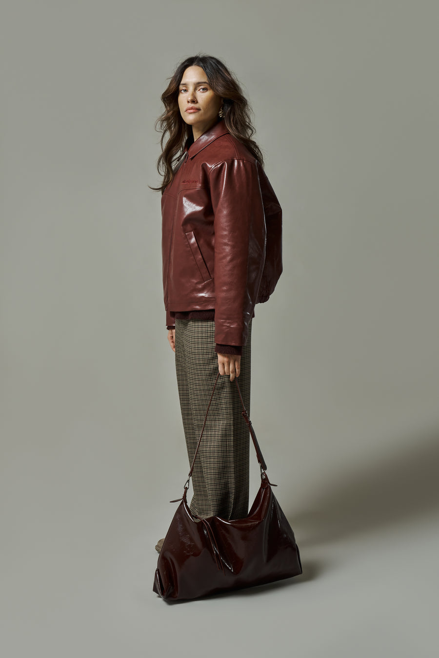 CRANBERRY Faux Leather Jacket – SistersandSeekers
