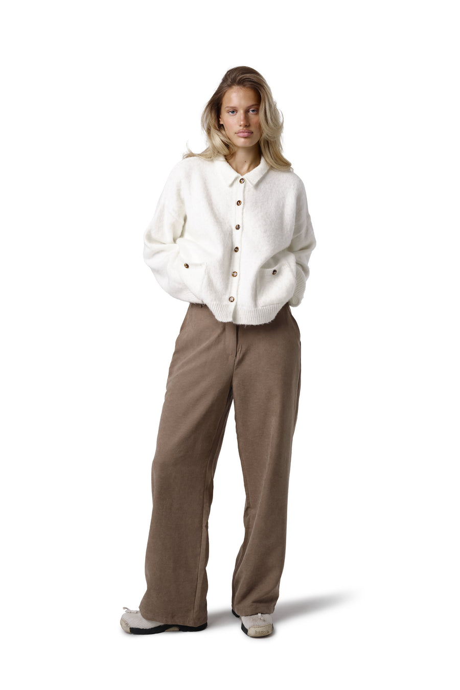 Kennedy Straight Leg Trouser in Mouse