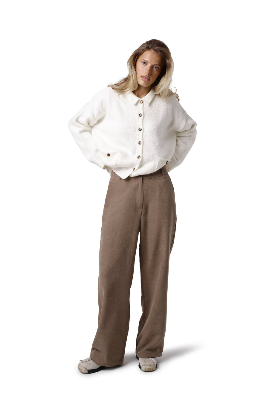 Kennedy Straight Leg Trouser in Mouse