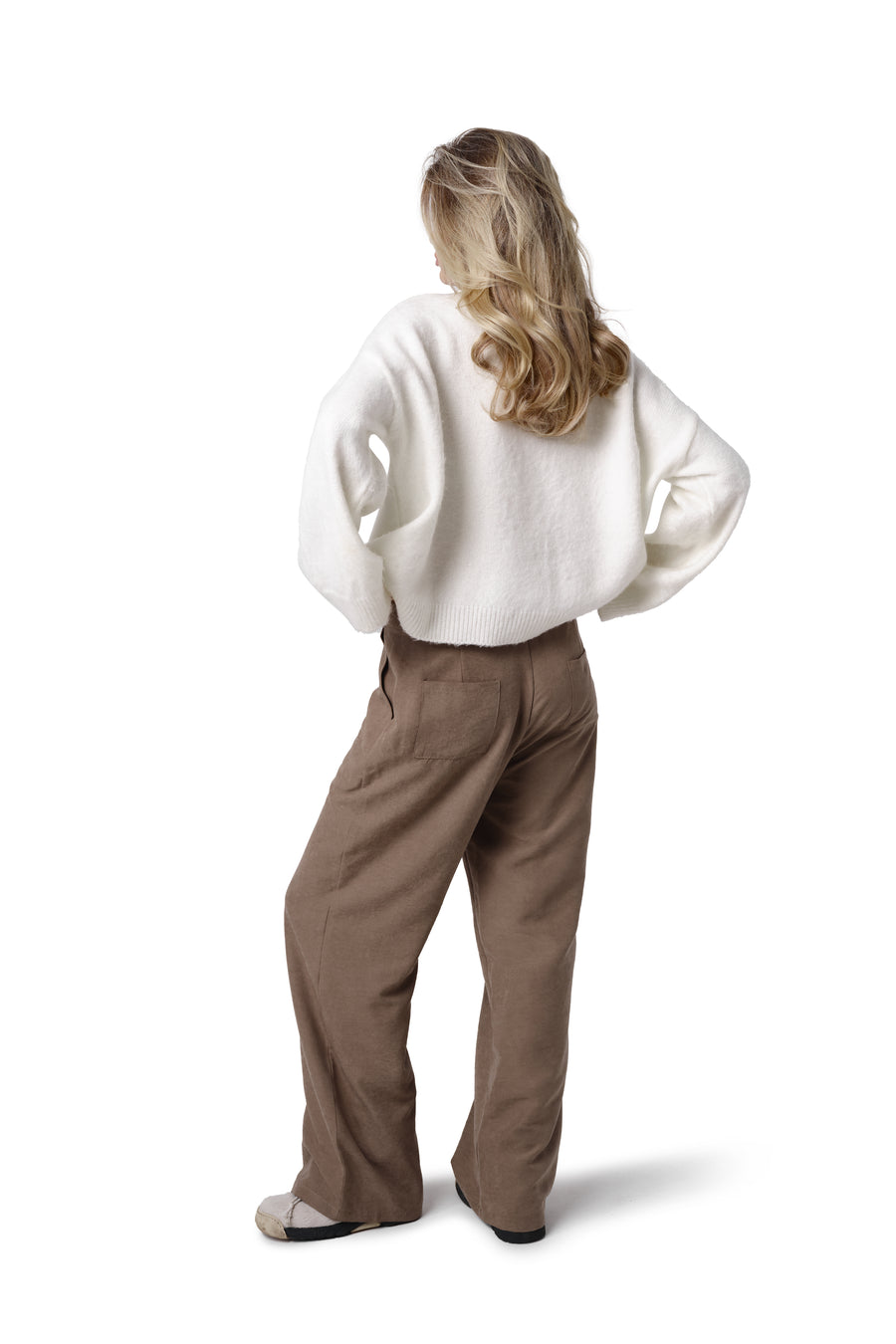 Kennedy Straight Leg Trouser in Mouse