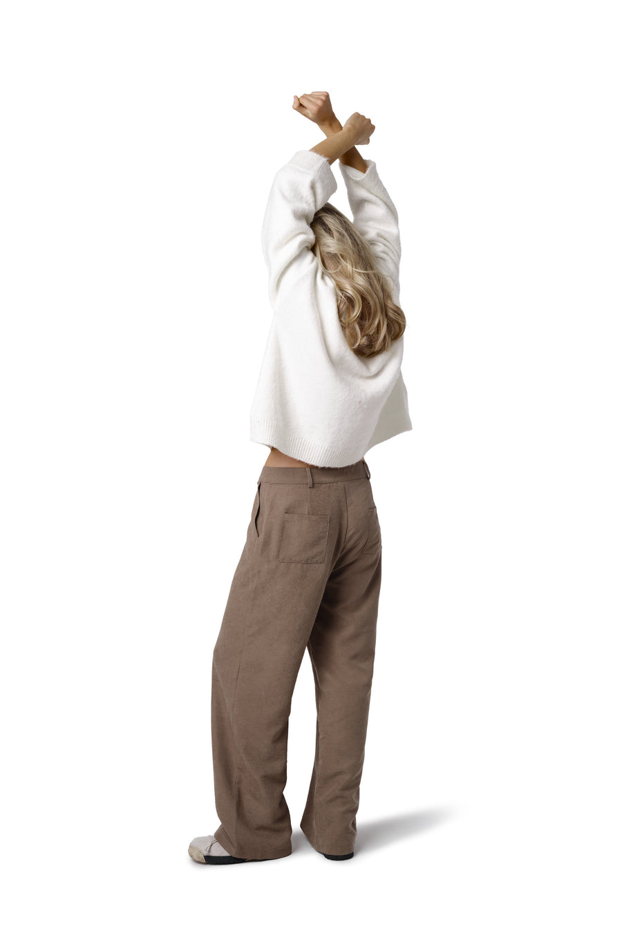 Kennedy Straight Leg Trouser in Mouse