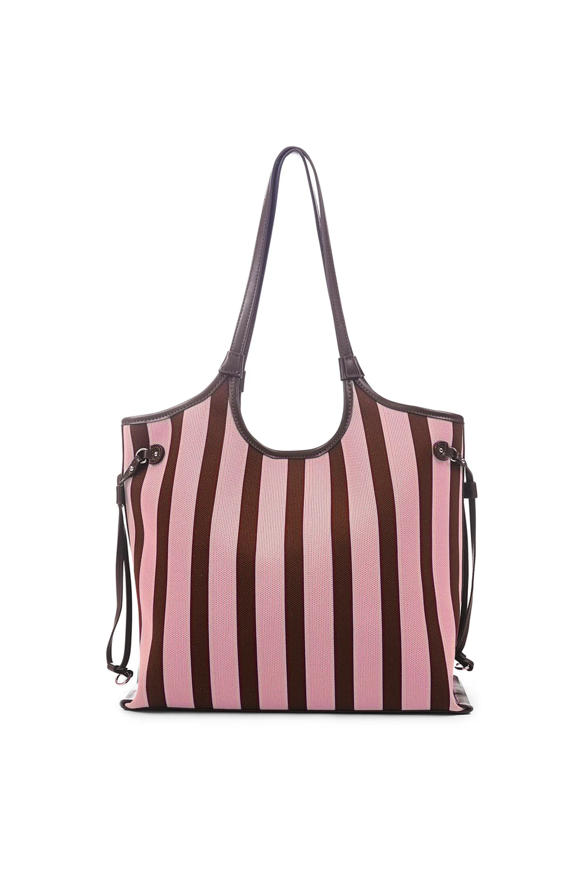 Augustine Stripe Tote in Pink