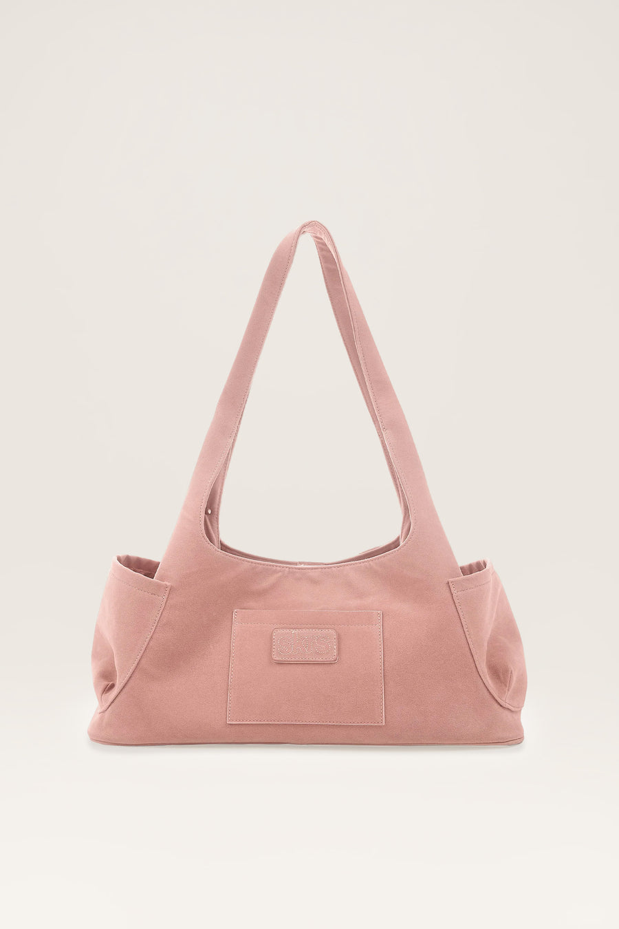 Martha Faux Suede Carryall in Rose