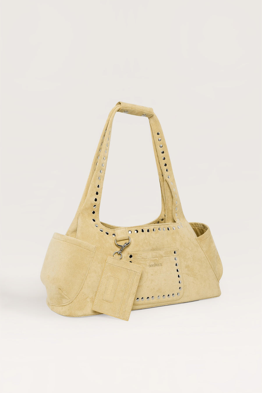 Martha Suede Carryall in Yellow