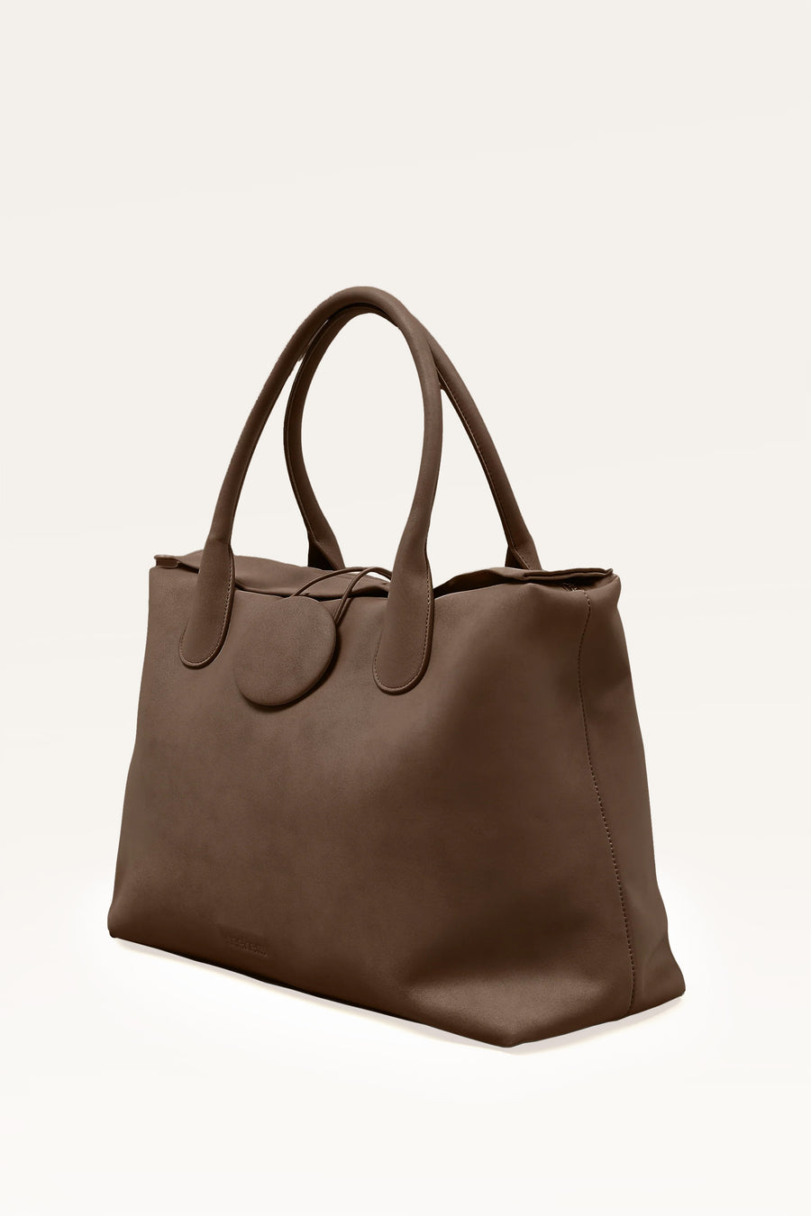 Tully Button Carryall Bag in Brown