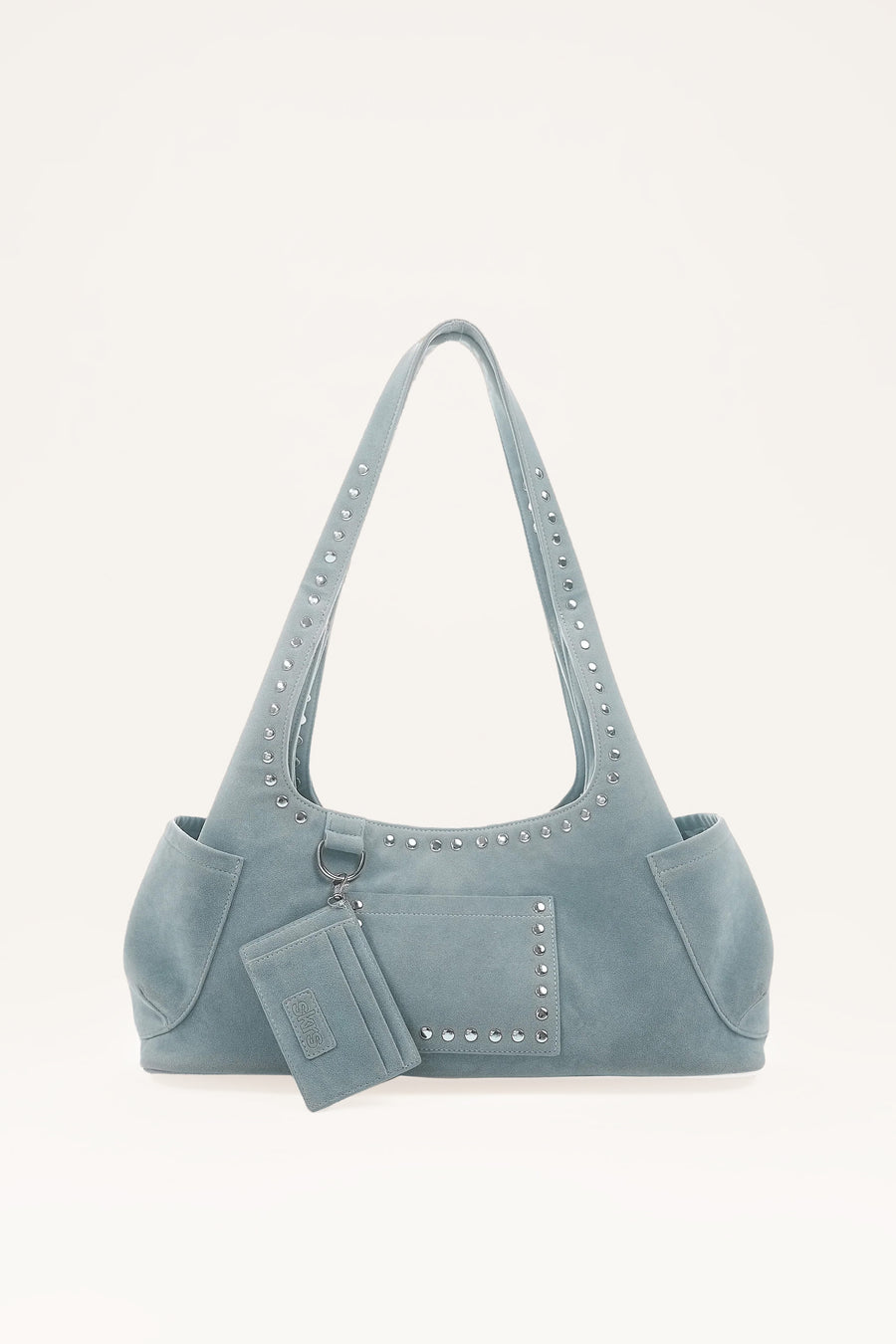Martha Faux Suede Carryall in Blue
