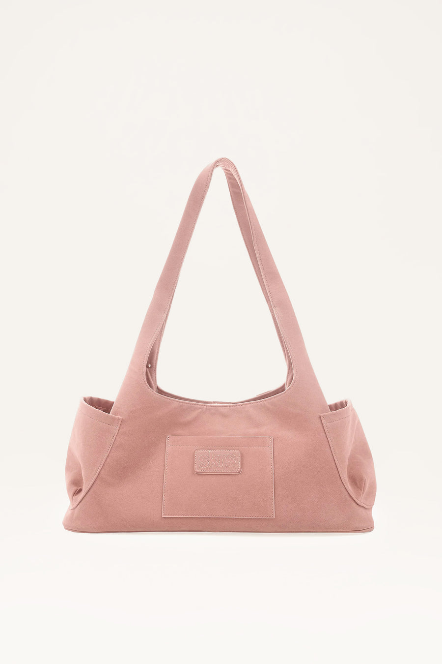 Martha Faux Suede Carryall in Rose