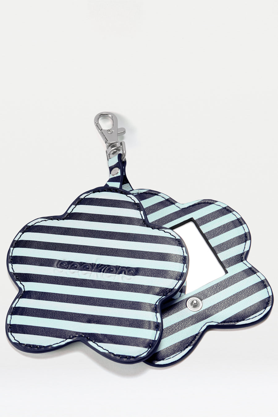 Jasper Mirror Keychain in Blue