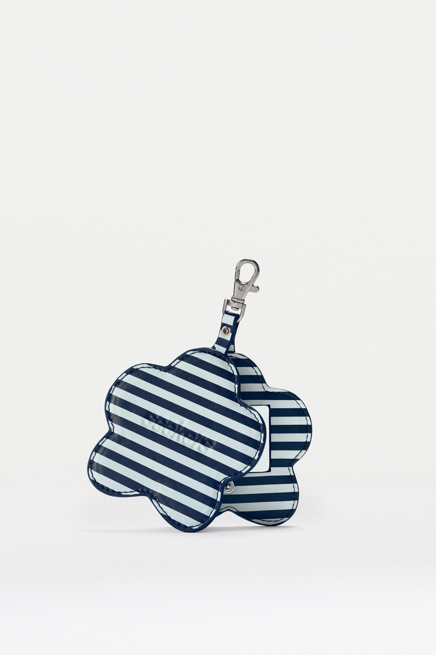 Jasper Mirror Keychain in Blue