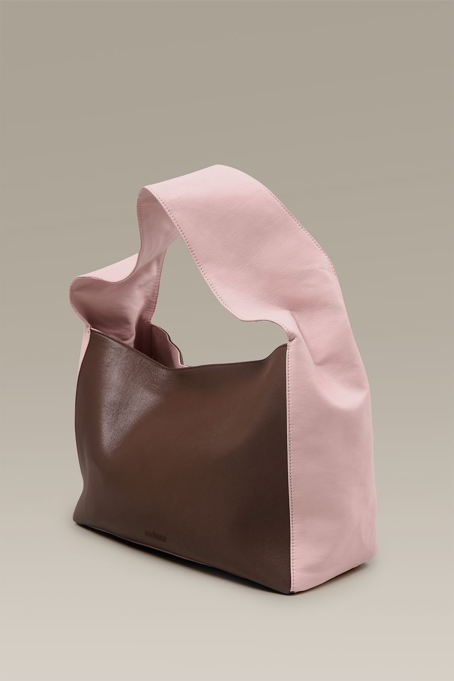 Brandy Slouchy Shoulder Bag in Contrast Pink