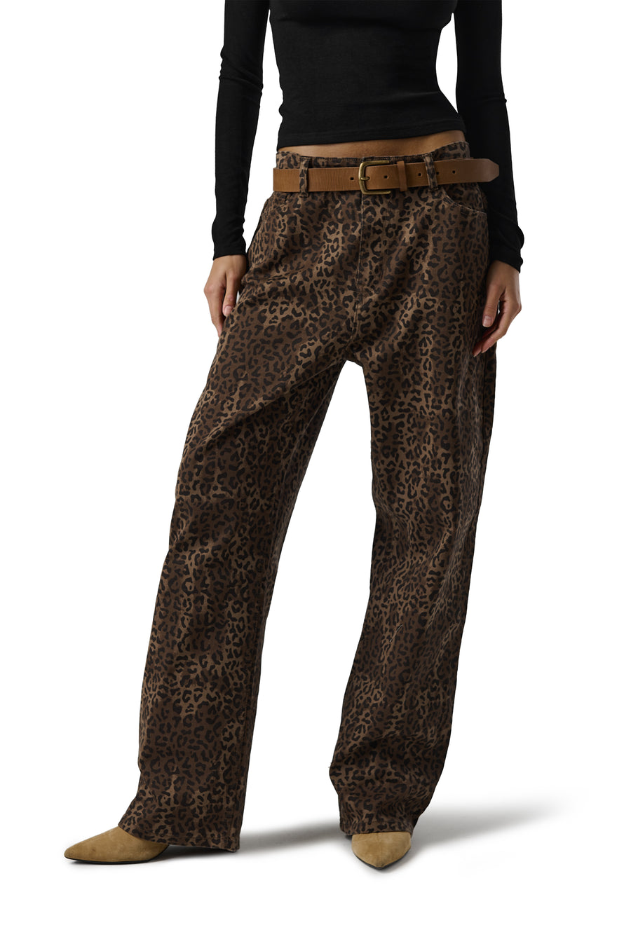 Catty Leopard Jeans