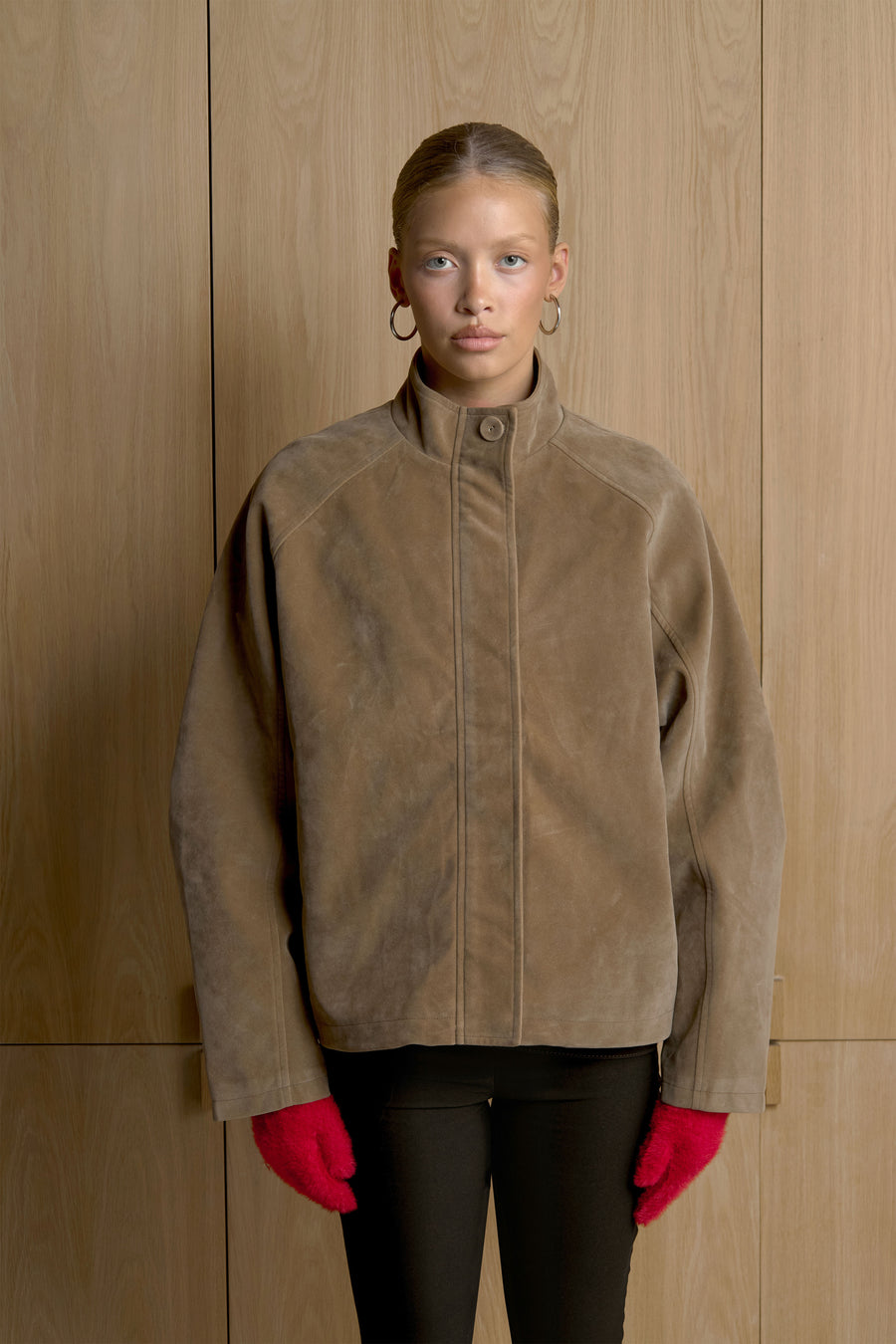Lady Faux Suede Jacket