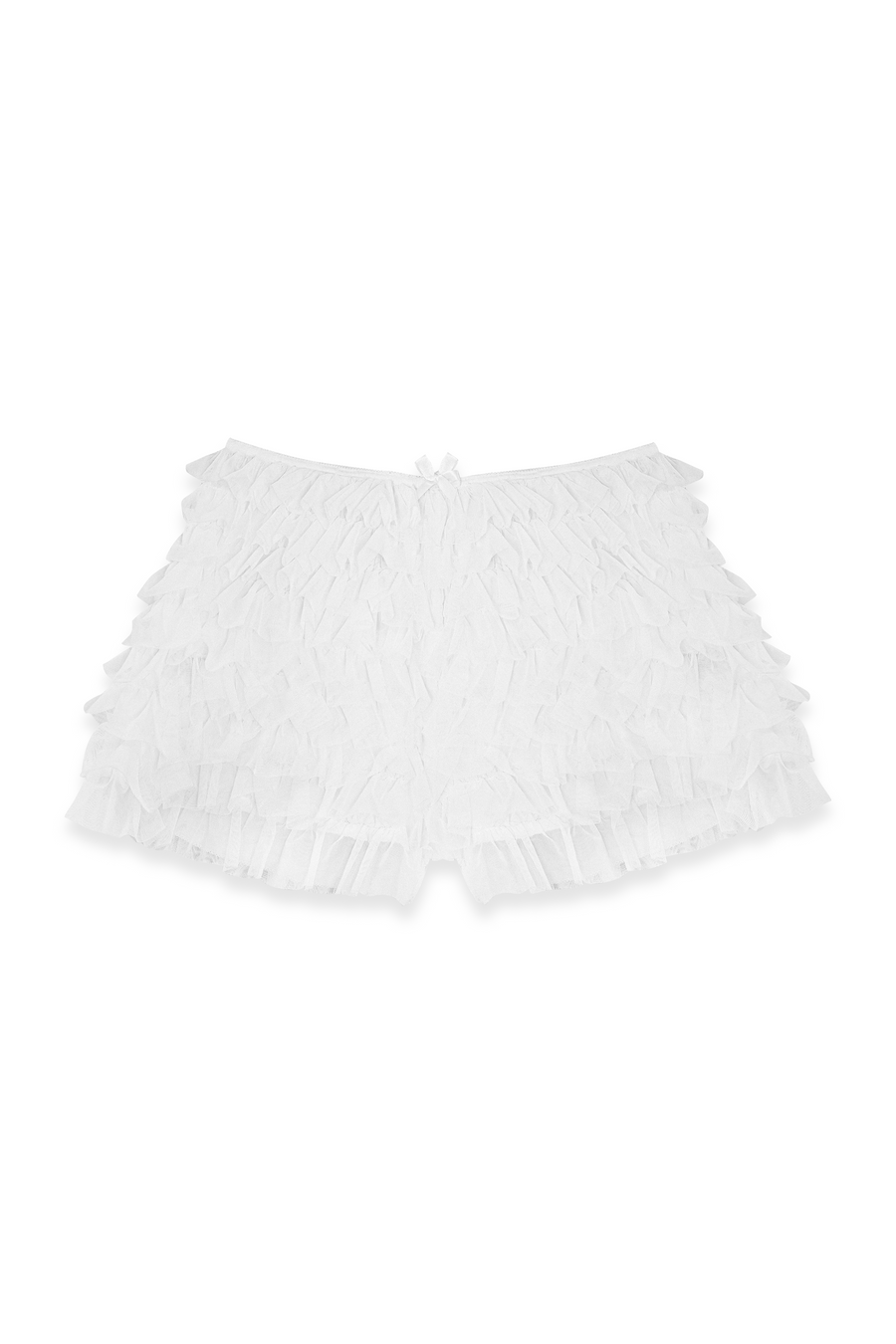 Dilly Frill Shorts in White