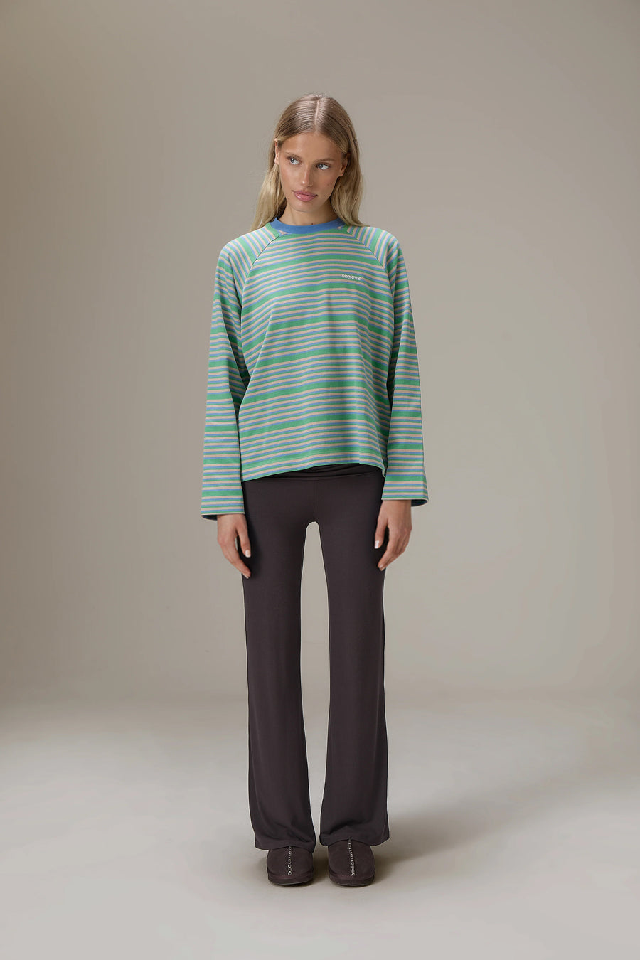 Douglas Oversized Long Sleeve Tee in Spring
