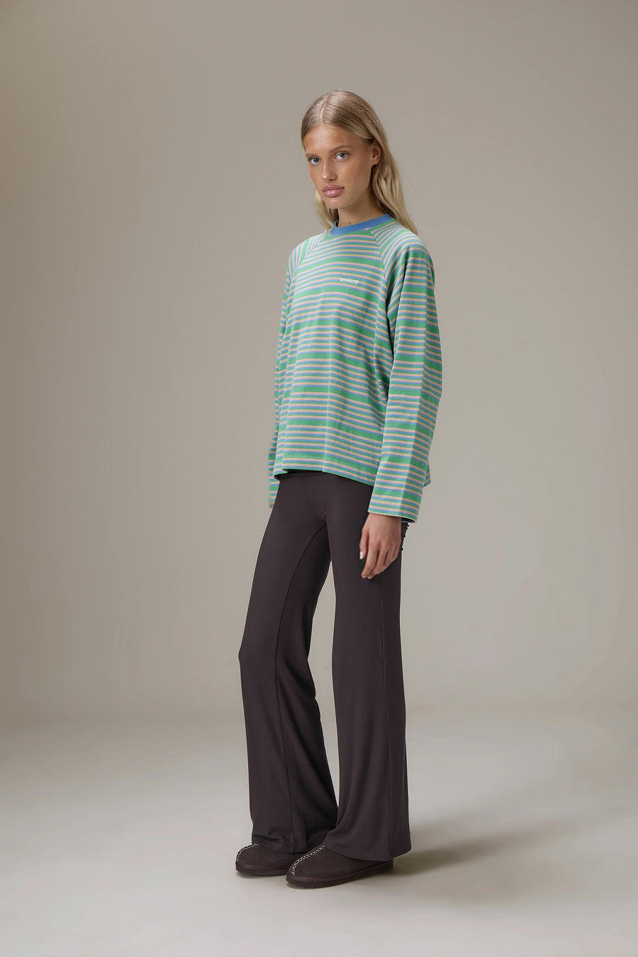 Douglas Oversized Long Sleeve Tee in Spring