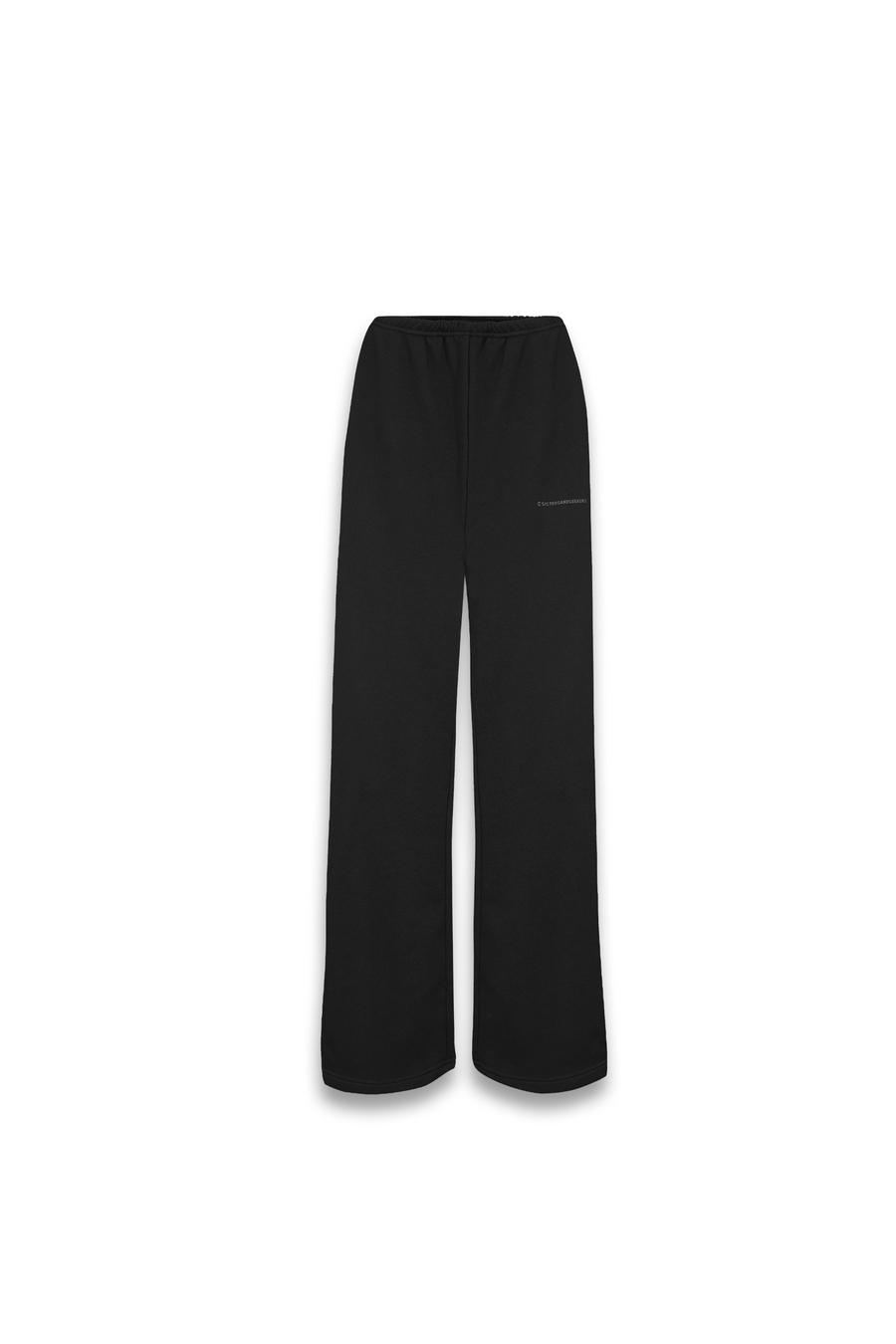 Black wide leg sweatpants deals