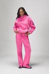 Seekers Classic Wide Leg Sweatpants in Hottest Pink