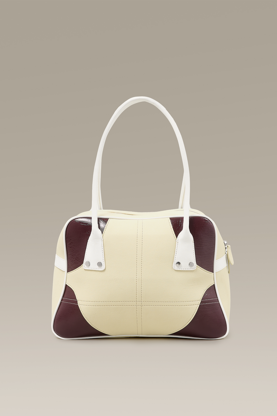 Kitty Shoulder Bowling Bag in Multi Apple