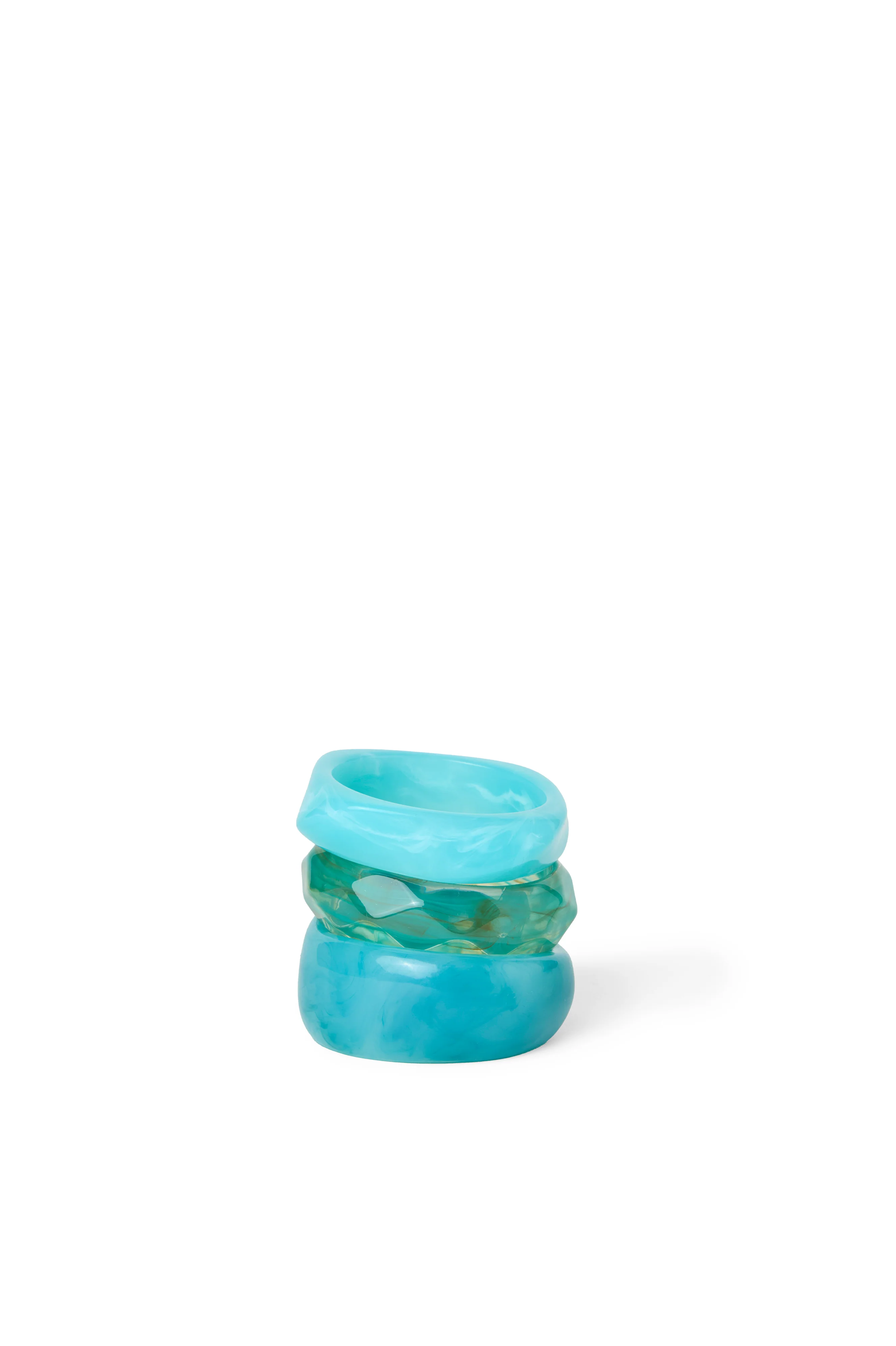 Lagoon Resin Bangles Set