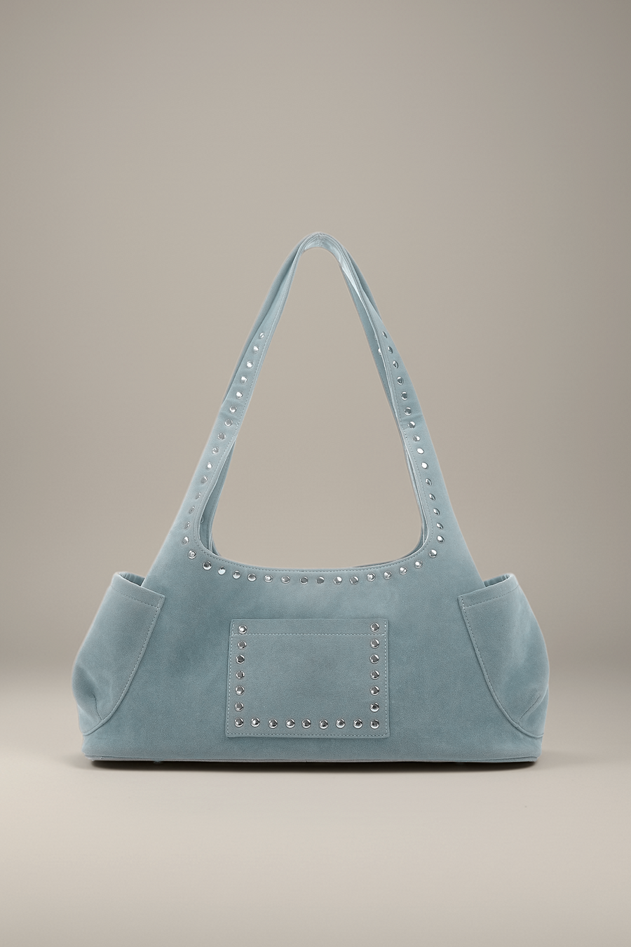 Martha Faux Suede Carryall in Blue
