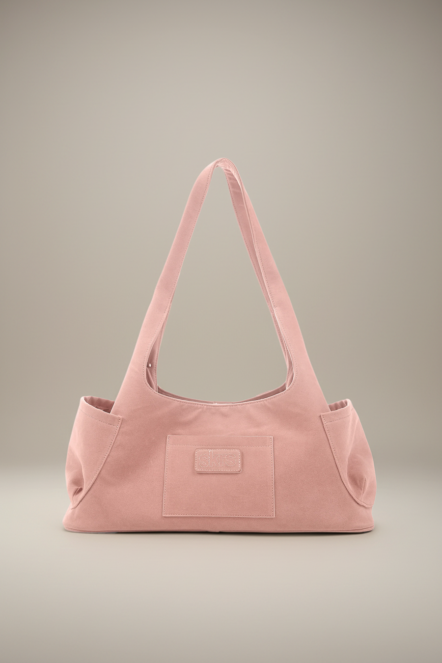 Martha Faux Suede Carryall in Rose