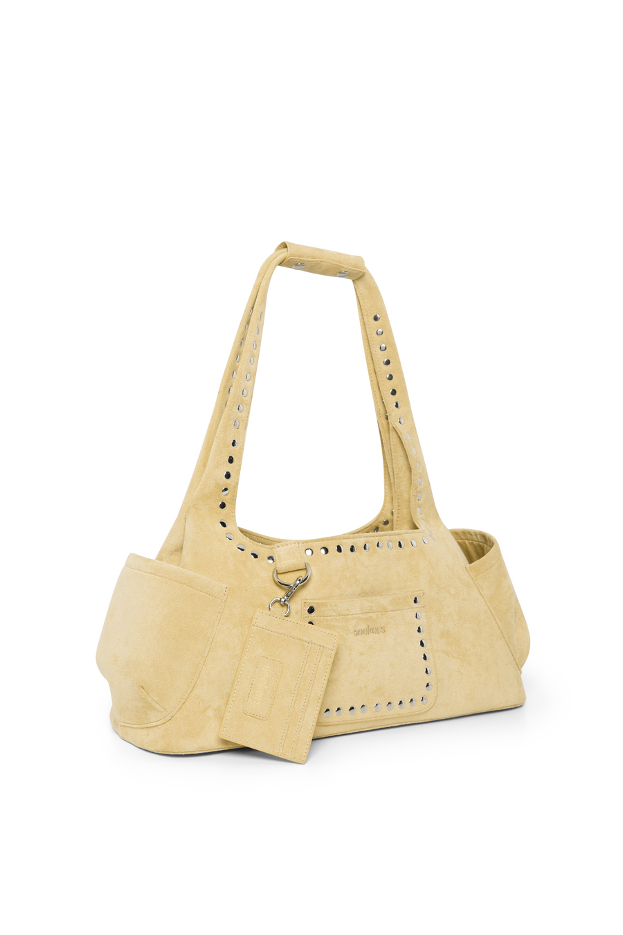 Martha Suede Carryall in Yellow