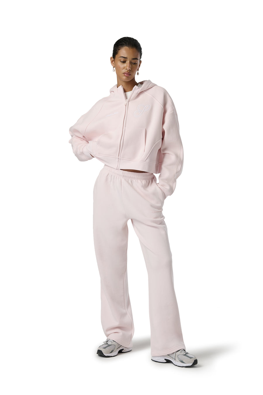 Trademark Wide Leg Sweatpants in Bunny