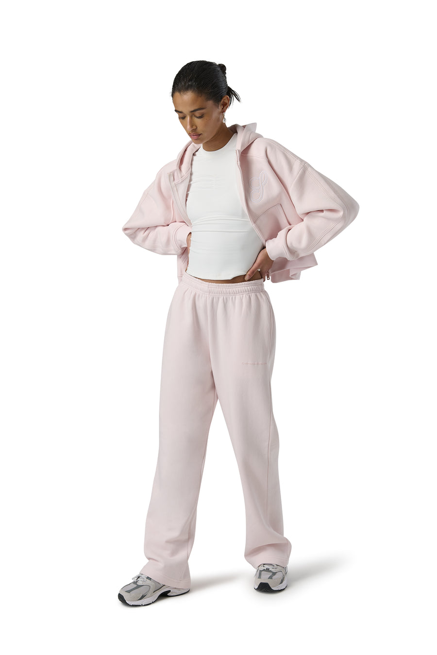 Trademark Wide Leg Sweatpants in Bunny